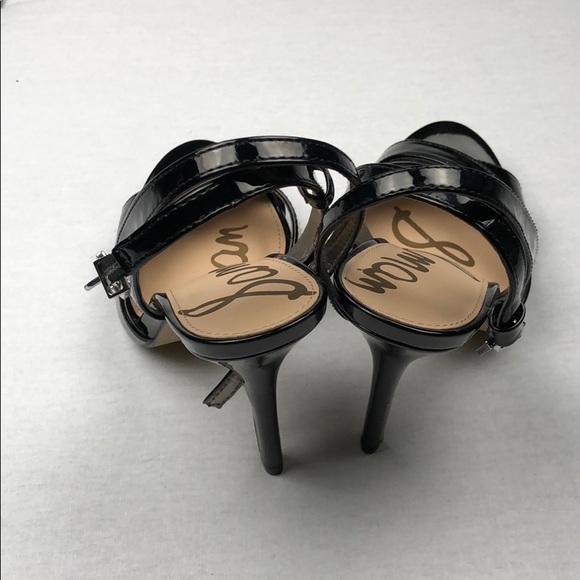 Sam Edelman black peep toe heels - Picture 3 of 7